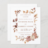 BUDGET Fall Leaves Pumpkins Weddenschap (Voorkant / Achterkant)