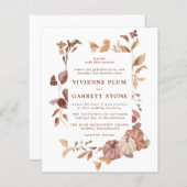 BUDGET Fall Leaves Pumpkins Weddenschap (Voorkant / Achterkant)