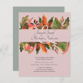 BUDGET Fall Leaves Wedding