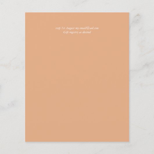 BUDGET Fall Leaves Wedding Flyer (Achterkant)