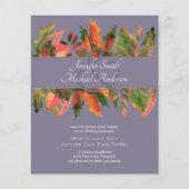 BUDGET Fall Leaves Wedding Flyer (Voorkant)