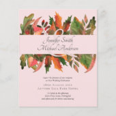 BUDGET Fall Leaves Wedding Flyer (Voorkant)