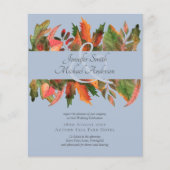 BUDGET Fall Leaves Wedding Flyer (Voorkant)