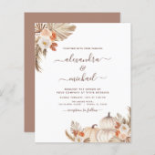 Budget Fall Wedding Pampas Grass Terracotta (Voorkant / Achterkant)
