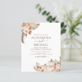 Budget Fall Wedding Pumpkin Pampas Grass (Staand voorkant)