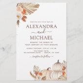 Budget Fall Wedding Pumpkin Pampas Grass (Voorkant)