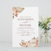 Budget Fall Wedding Pumpkin Pampas Grass (Staand voorkant)