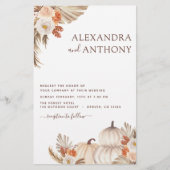 Budget Fall Wedding Pumpkins Pampas Grass (Voorkant)