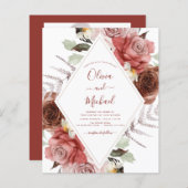 Budget Fall Weduwfoto Floral Eucalyptus (Voorkant / Achterkant)