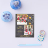BUDGET Familie FOTO Kerst Groet Gold Flyer (Enkel)