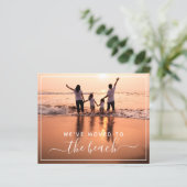 Budget Familie Foto Nieuwe Aankondiging Adres (Staand voorkant)