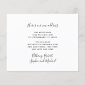 Budget Familie Foto Nieuwe Aankondiging Adres (Achterkant)