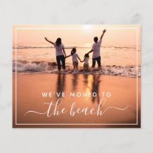 Budget Familie Foto Nieuwe Aankondiging Adres