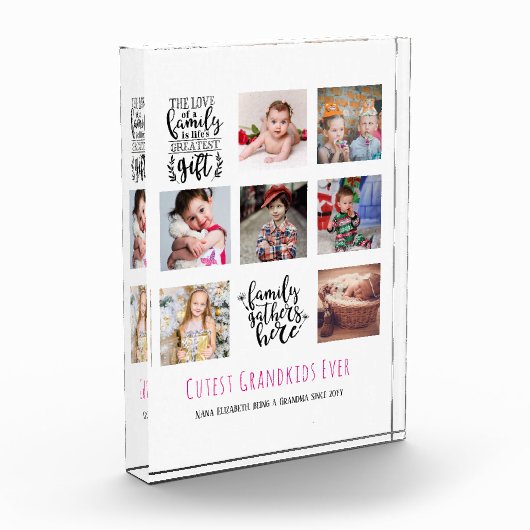 Budget Familie Fotocollage Cadeau Oma Opa Mama Pap Fotoblokken (Links)