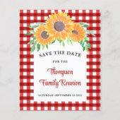 Budget Familie Reünie Zonnebloem Save The Date Kaa (Voorkant)