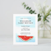 Budget Familie reunion Picnic Watermelon nodigt ui (Staand voorkant)