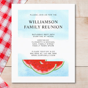 Budget Familie reunion Picnic Watermelon nodigt ui