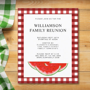 Budget Familie reunion Pset Watermelon Invite