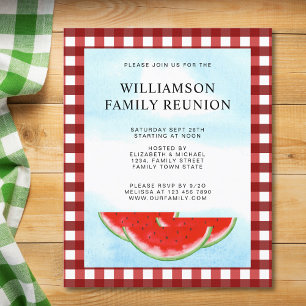Budget Familie reunion Pset Watermelon Invite