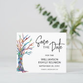 Budget Familie reunion sparen de Datum aankondigin (Staand voorkant)