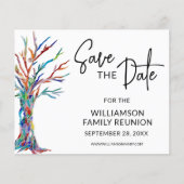 Budget Familie reunion sparen de Datum aankondigin (Voorkant)