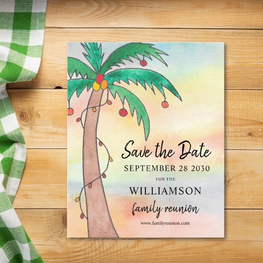 Budget Familie reunion sparen de Datum aankondigin