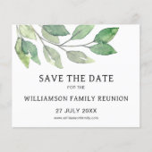 Budget Familie reunion sparen de Datum aankondigin (Voorkant)