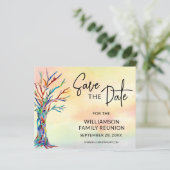 Budget Familie reunion sparen de Datum aankondigin (Staand voorkant)