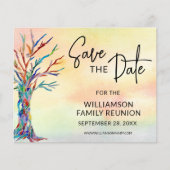 Budget Familie reunion sparen de Datum aankondigin (Voorkant)