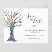 Budget Familie reunion sparen de Datum aankondigin (Voorkant)