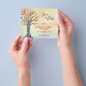 Budget Familie reunion sparen de Datum aankondigin Flyer (Hand)