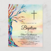 Budget Family Baptism Christening Uitnodiging (Voorkant)