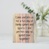 Budget Family Games Dag Slogan Gekleurd Hout (Staand voorkant)