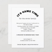 Budget Family Games Dag Slogan Zwart Wit (Voorkant / Achterkant)