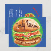 Budget Family Reunion Barbecue Picnic Invitation (Voorkant / Achterkant)