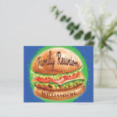 Budget Family Reunion Barbecue Picnic Invitation (Staand voorkant)