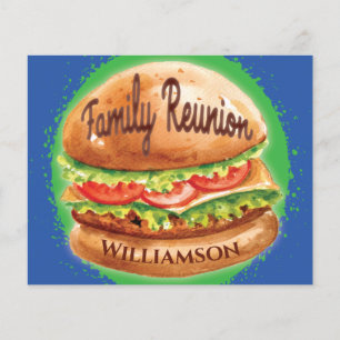 Budget Family Reunion Barbecue Picnic Invitation