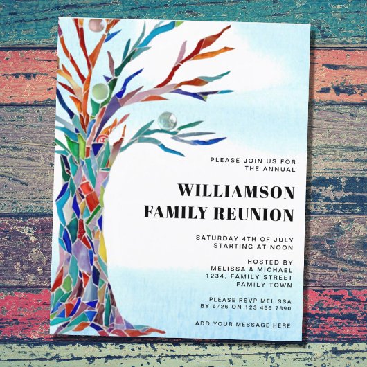 Budget Family Reunion - Boom-uitnodiging