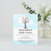 Budget Family Reunion - Boom-uitnodiging (Staand voorkant)