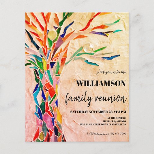 Budget Family Tree Beige Family Reunion (Voorkant)