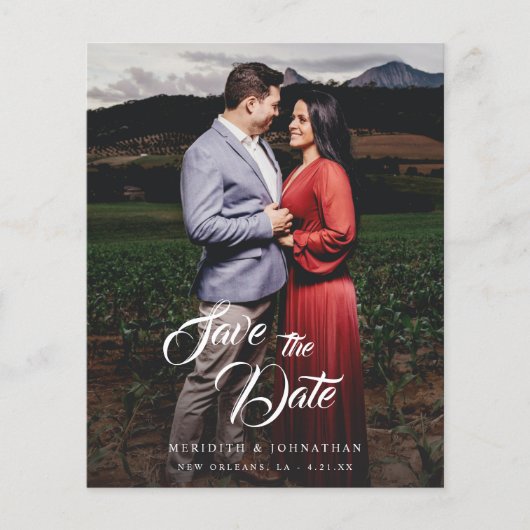 Budget Fancy Elegante Foto Sla de datum op (Voorkant)