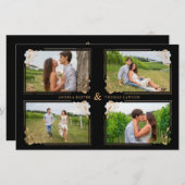 Budget Fancy Golden Minimalist Branches 4 Photos (Voorkant / Achterkant)