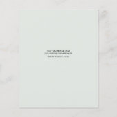 Budget Fancy Script Bruiloft Save The Date Flyer (Achterkant)