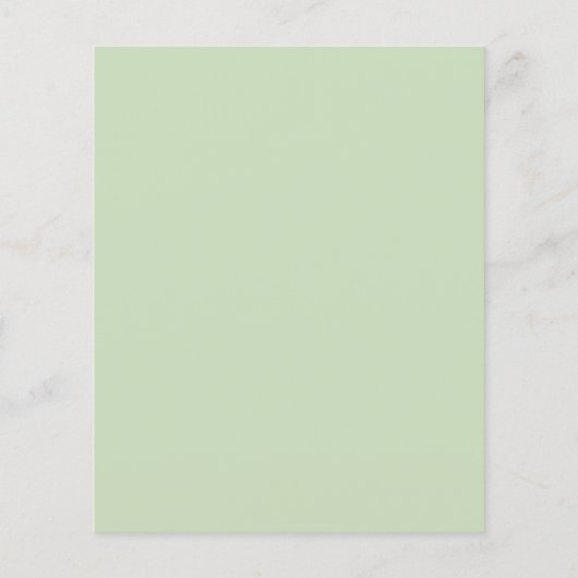 Budget Fancy script Christening Flyer (Achterkant)