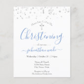 Budget Fancy script Christening Flyer (Voorkant)