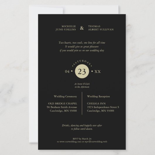 Budget Fancy Trendy 4 Foto's Collage Wedding (Achterkant)