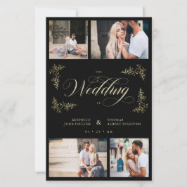 Budget Fancy Trendy 4 Foto's Collage Wedding
