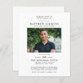 Budget Farewell Photo Funeral Memorial Service (Voorkant / Achterkant)