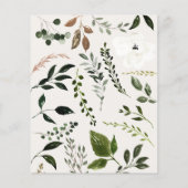 budget farhouse herfst bruiloft aankondiging flyer (Achterkant)