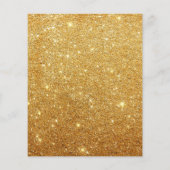 Budget Faux Gold Glitter Multi Photo Kerstmis Flyer (Achterkant)